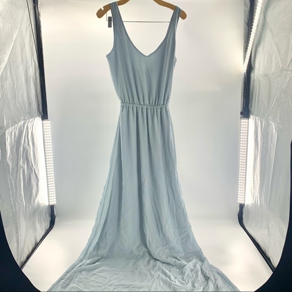 NWT Show Me Your MuMu Kendal Steel Blue Maxi Dress - Picture 5 of 13